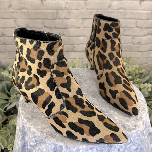 Aquatalia “Marilisa” Leopard Print Calf Hair Kitten Heel Fashion Boot WMS 7M✨EUC - Picture 13 of 13